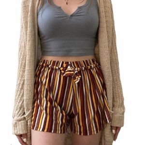 bobbie brooks striped flowy shorts